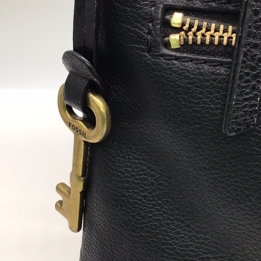 Fossil Black Pebble Leather Shoulder Bag - Picture 2 of 12